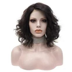 Celebrity Wig Premium Wig - Sexy Medium Curls In Coal Lace Front Wig