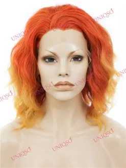 Celebrity Wig Premium Wig - Lace Front Cherry Red Wig (Cascading Curls)