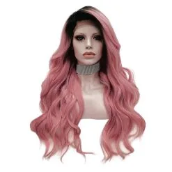 Celebrity Wig Premium Wig - Deep Root Soft Berry Lustrous Long Lace Front Wig
