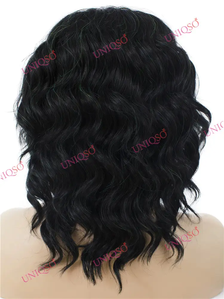 Celebrity Wig Premium Wig - Fluffy Black Lace Front - Image 2