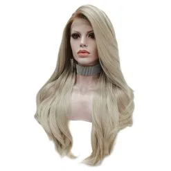 Celebrity Wig Premium Wig - Super Long Side-parted Buttery Blonde Lace Front Wig